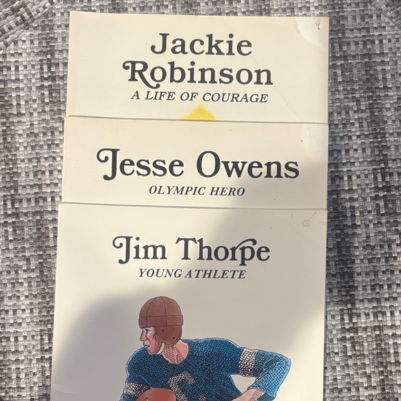 Sports Legends Book Set - Jackie Robinson Jesse Owens Jim Thorpe
